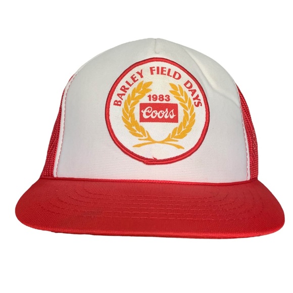 RARE Vintage Coors 1983 Idaho Barley Field Day Trucker Mesh Hat Adjustab…